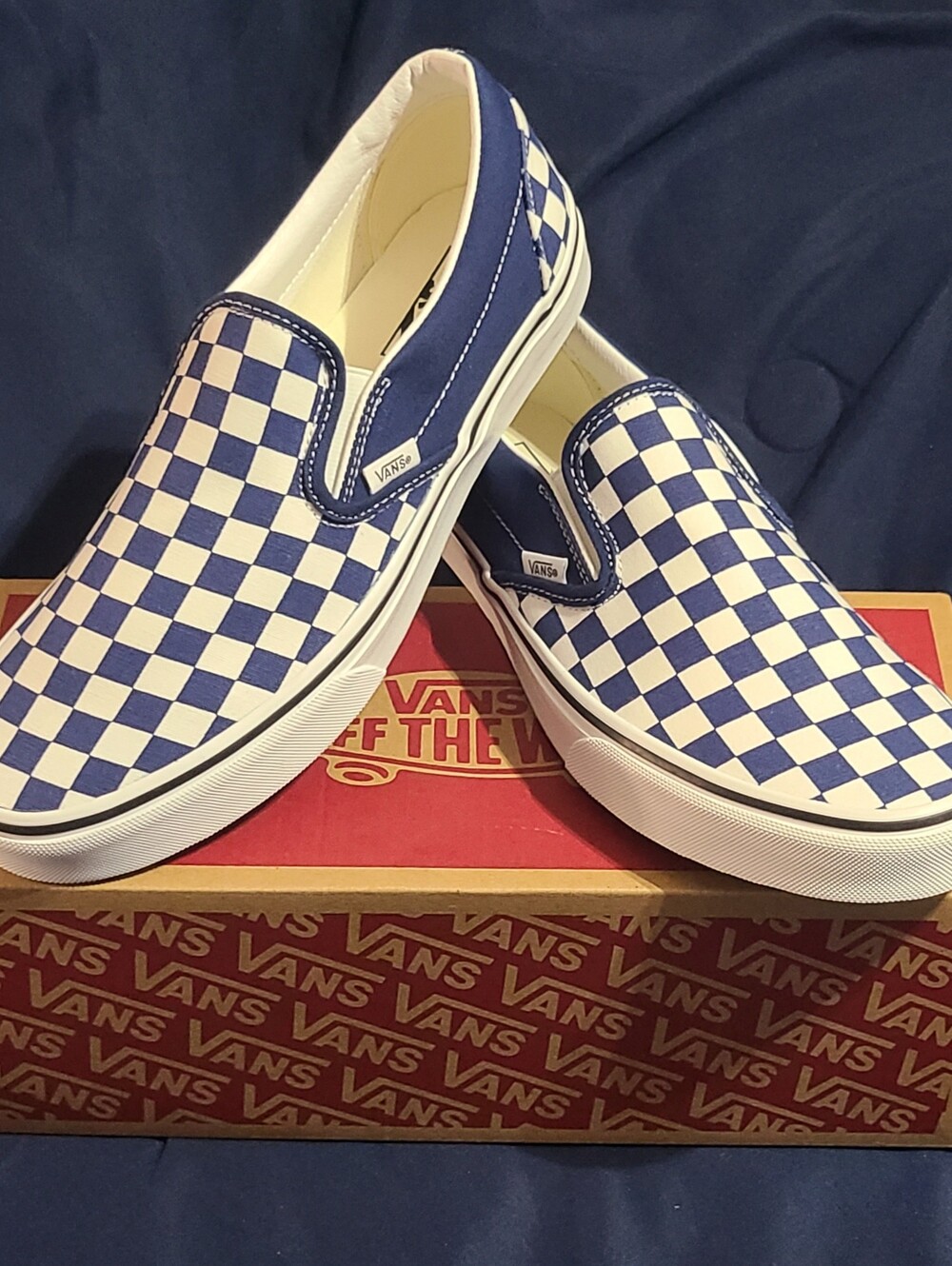 Vans Checkerboard Slip-Ons, New In Original Box! Men 10/Women 11.5